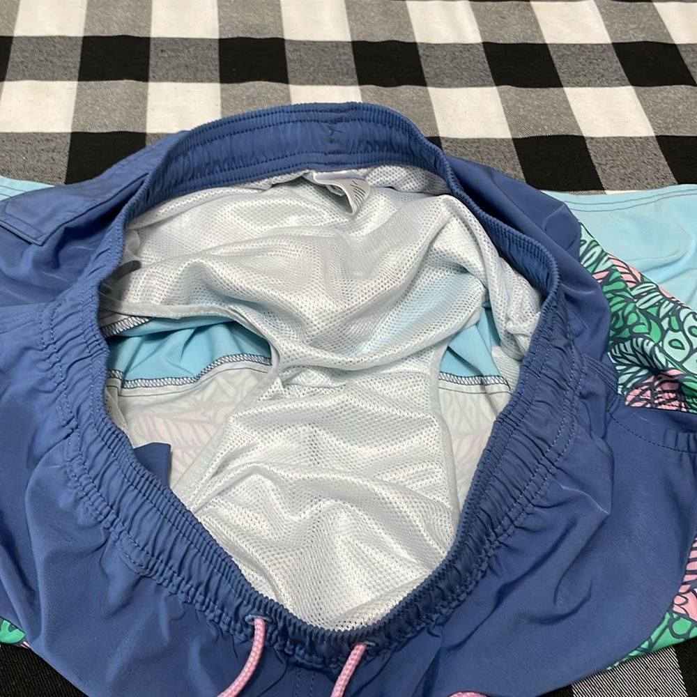 Vineyard Vines Lined Swim Trunks Large Swimsuit Pockets Drawstring Elastic Waist - Picture 5 of 10